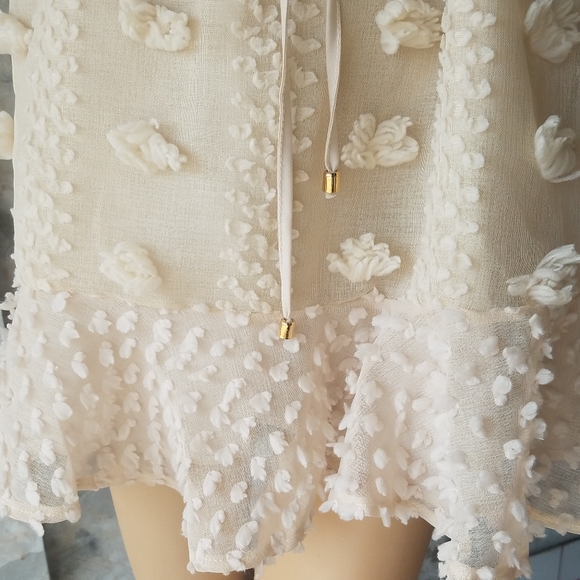 Pretty dress Nude lined flirty mini dress - Picture 8 of 13